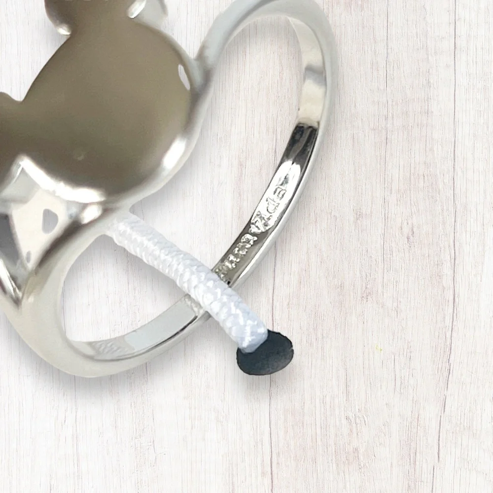 ❌SOLD❌Pura Vida x Disney Mickey Mouse Icon Silver Open Sides Ring - Picture 11 of 14